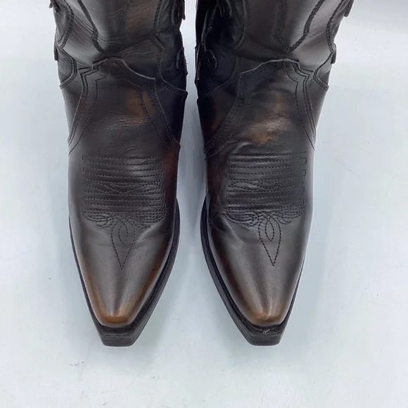 Women’s Sterling River Brown Western Leather Boots SR25013 Size 6 VGC!! - Picture 4 of 10